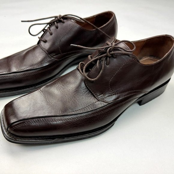 Johnston & Murphy Leather Square Toe Derby Oxford Mens 11 M EUC‎ Lace-up Shoes main image 11